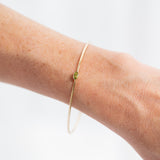 The Marquise Birthstone Bangle Heavy Weight