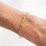 The Hammered Chain Link Bracelet