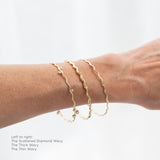 The Scattered Diamond Wavy Bangle