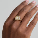 The Pavé 'W' Grand Signet - 8.5