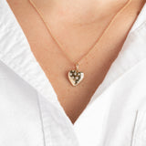 The Puffy Heart Pendant with Diamonds