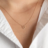 The Dainty Diamond Horseshoe Necklace