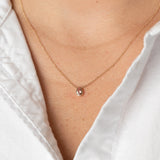 The Peach Sapphire Necklace
