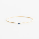 The Marquise Birthstone Bangle Heavy Weight