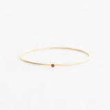 Ready to Ship - The Birthstone Bangle Heavy Weight - Garnet / January