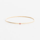 The Pink Tourmaline Birthstone Bangle