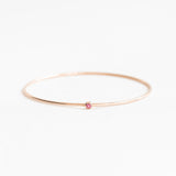 The Pink Tourmaline Birthstone Bangle