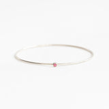 The Pink Tourmaline Birthstone Bangle