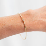 The Marquise Birthstone Bangle Double Weight