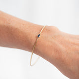 The Marquise Birthstone Bangle Heavy Weight