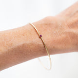Ready to Ship - The Pink Tourmaline Birthstone Bangle - October