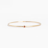 Ready to Ship - The Legacy Birthstone Bangle - Garnet / January