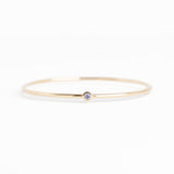 Ready to Ship - The Legacy Birthstone Bangle - Tanzanite / December