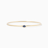 The Marquise Birthstone Bangle Heavy Weight