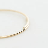 Ready to Ship - The Bypass Bangle Double Weight with Diamonds