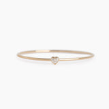 The Custom Heart Diamond Bangle