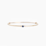 The Custom Round Birthstone Bangle