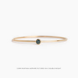 The Round Teal Montana Sapphire