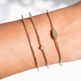 The Engraved Oval Bangle