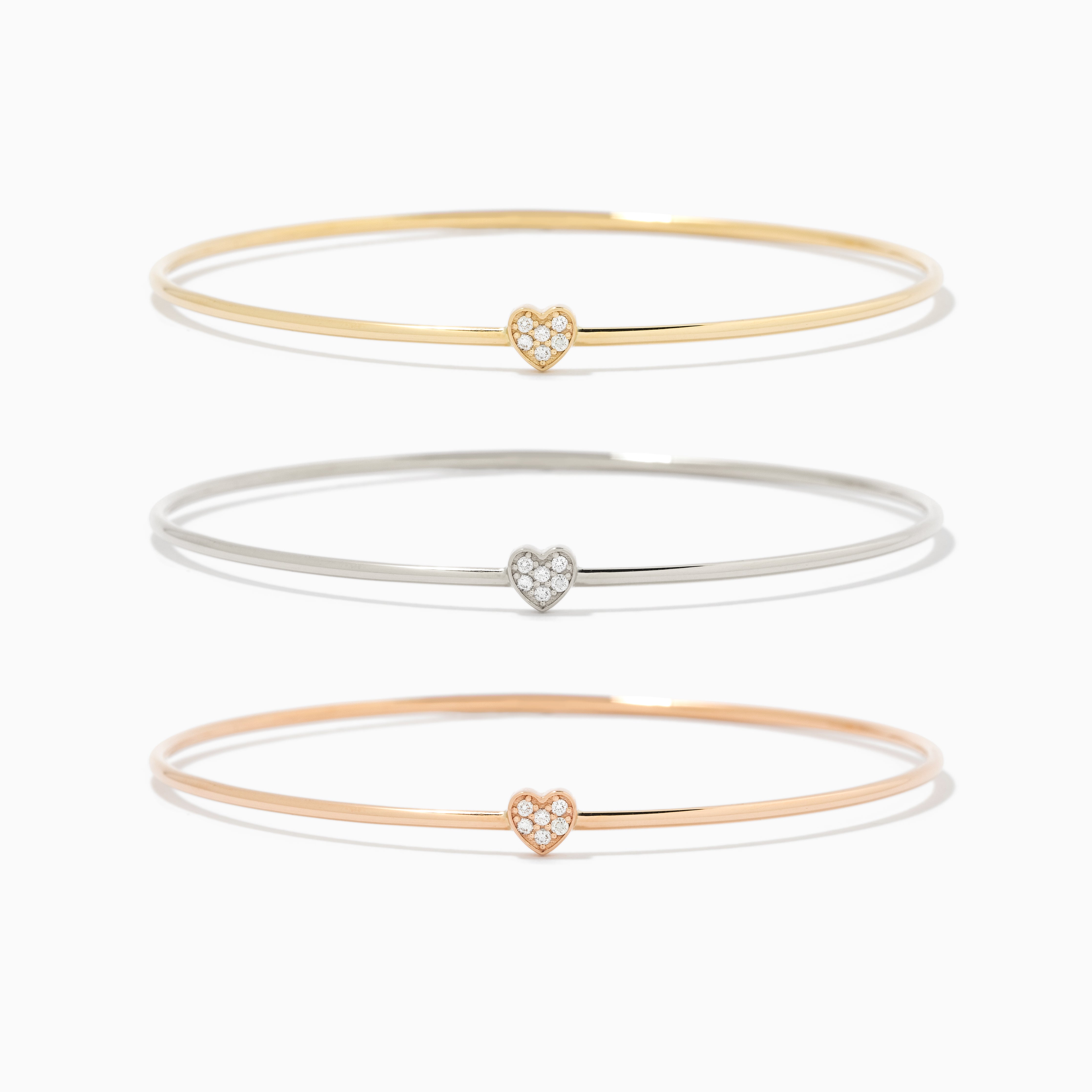 The Pavé Heart Bangle