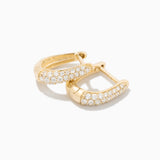 The Pavé Diamond Huggies
