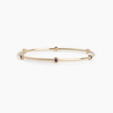 Ready to Ship - The Legacy Birthstone Bangle - Sapphire / October - 6 Stones