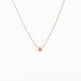 The Legacy Pink Tourmaline Birthstone Necklace