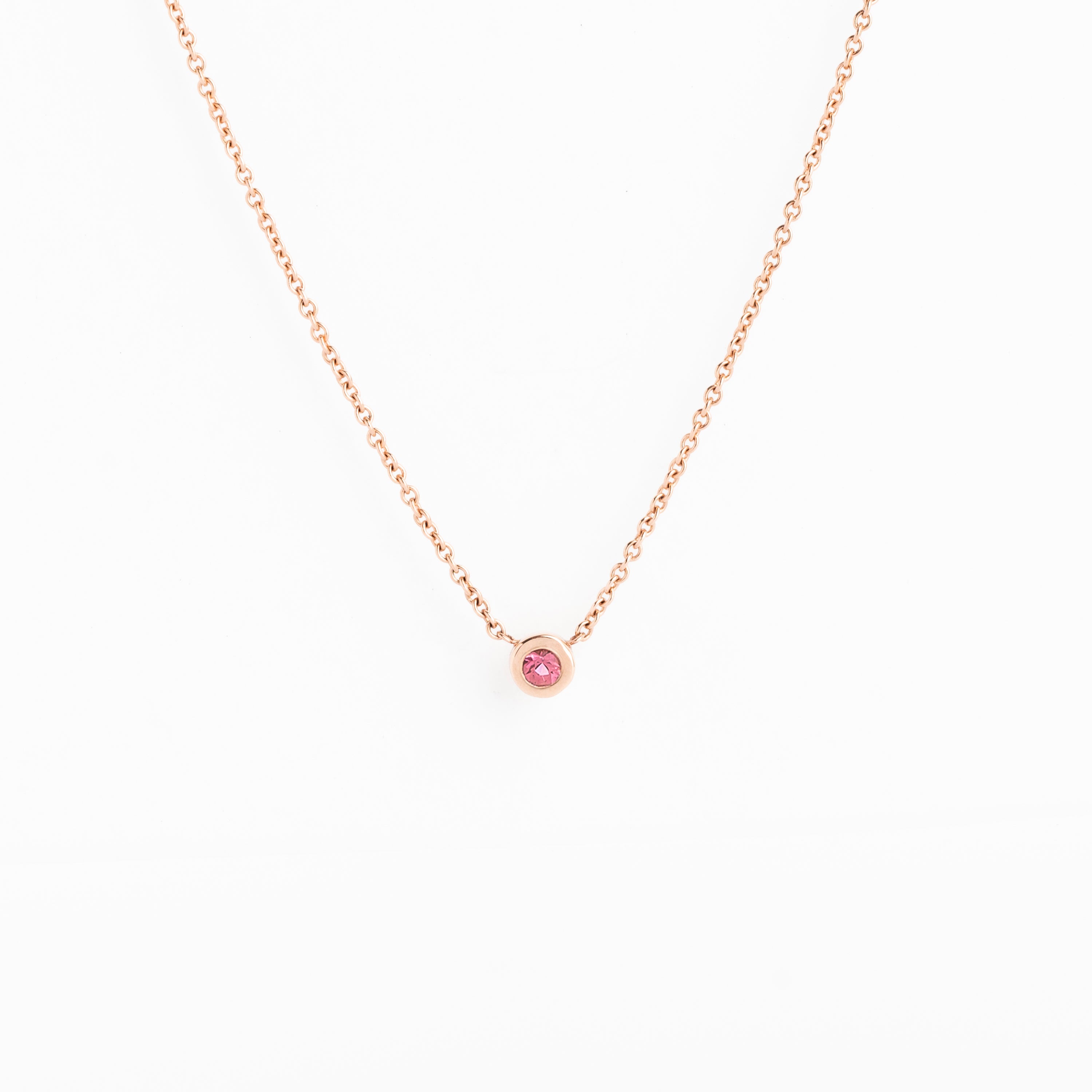 The Legacy Pink Tourmaline Birthstone Necklace