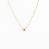 The Legacy Pink Tourmaline Birthstone Necklace