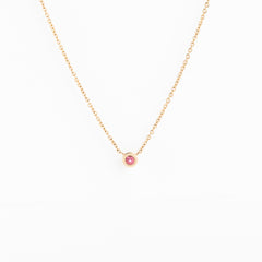 The Legacy Pink Tourmaline Birthstone Necklace