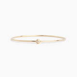 The Fluted Diamond Button Bangle