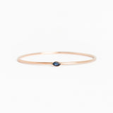 The Marquise Birthstone Bangle Double Weight