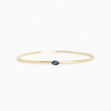 The Marquise Birthstone Bangle Double Weight
