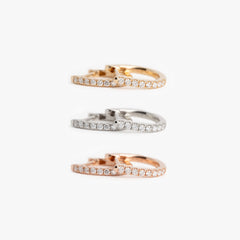 The Medium Diamond Hoops