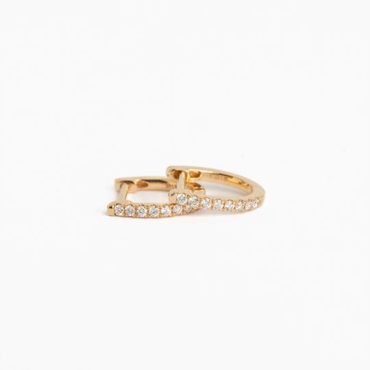 The Medium Diamond Hoops – Yearly Co.