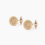 Pair of custom gold cufflinks
