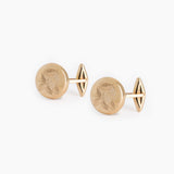 Pair of custom gold cufflinks