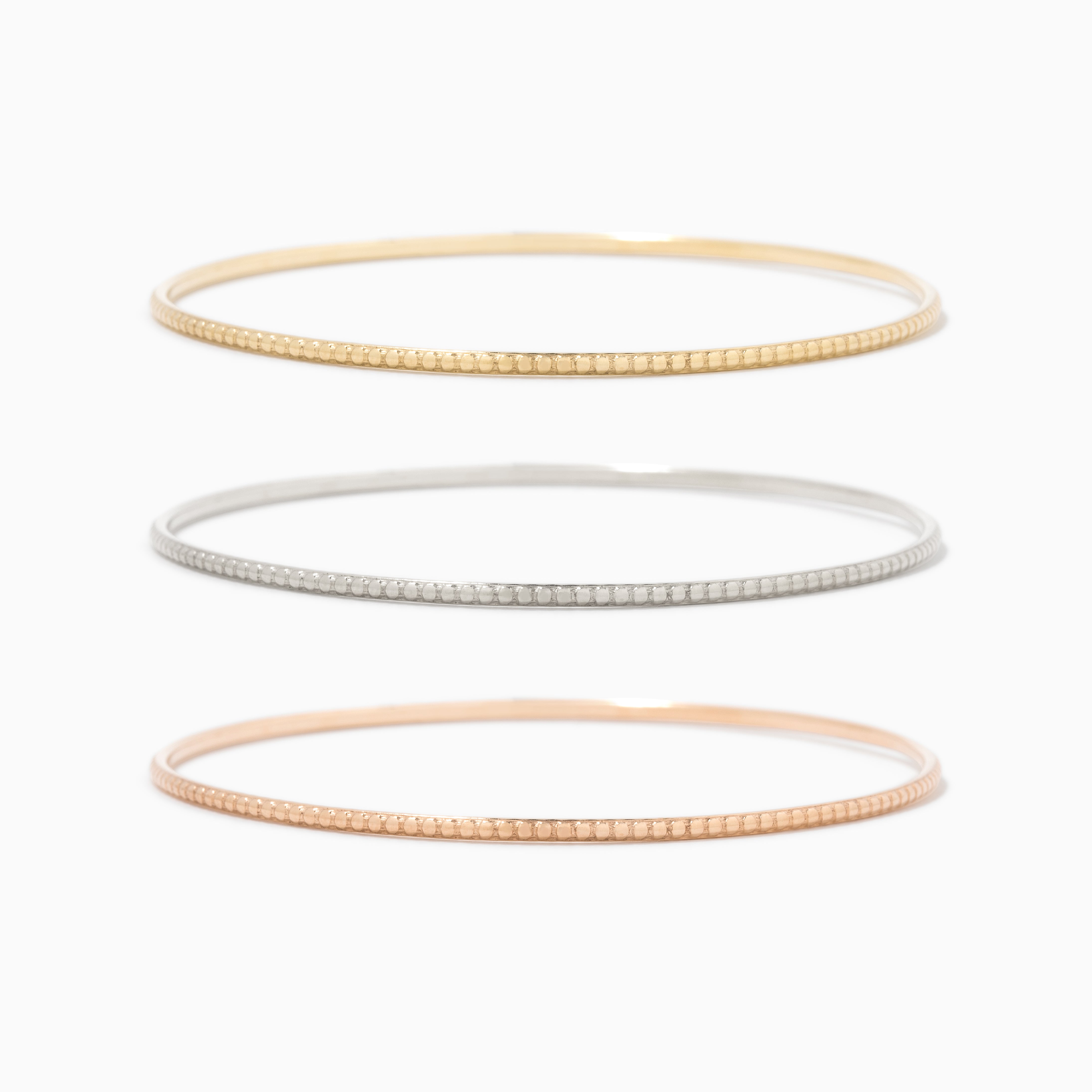 The Heavy Weight Milgrain Bangle