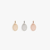 The Mini Pavé Oval Pendant