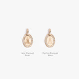 The Mini Pavé Oval Pendant