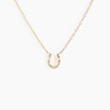 The Dainty Diamond Horseshoe Necklace
