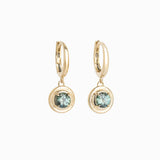The Teal Sapphire Drop Earrings