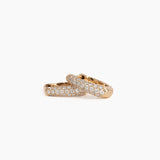 The Pavé Diamond Hoops