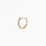 The Pavé Diamond Hoops