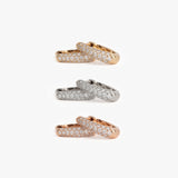 The Pavé Diamond Hoops
