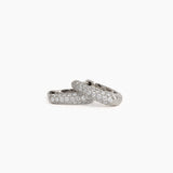 The Pavé Diamond Hoops