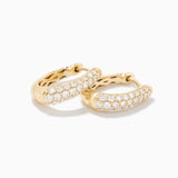 The Pavé Diamond Hoops