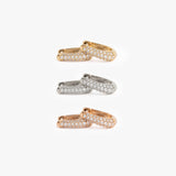 The Pavé Diamond Huggies