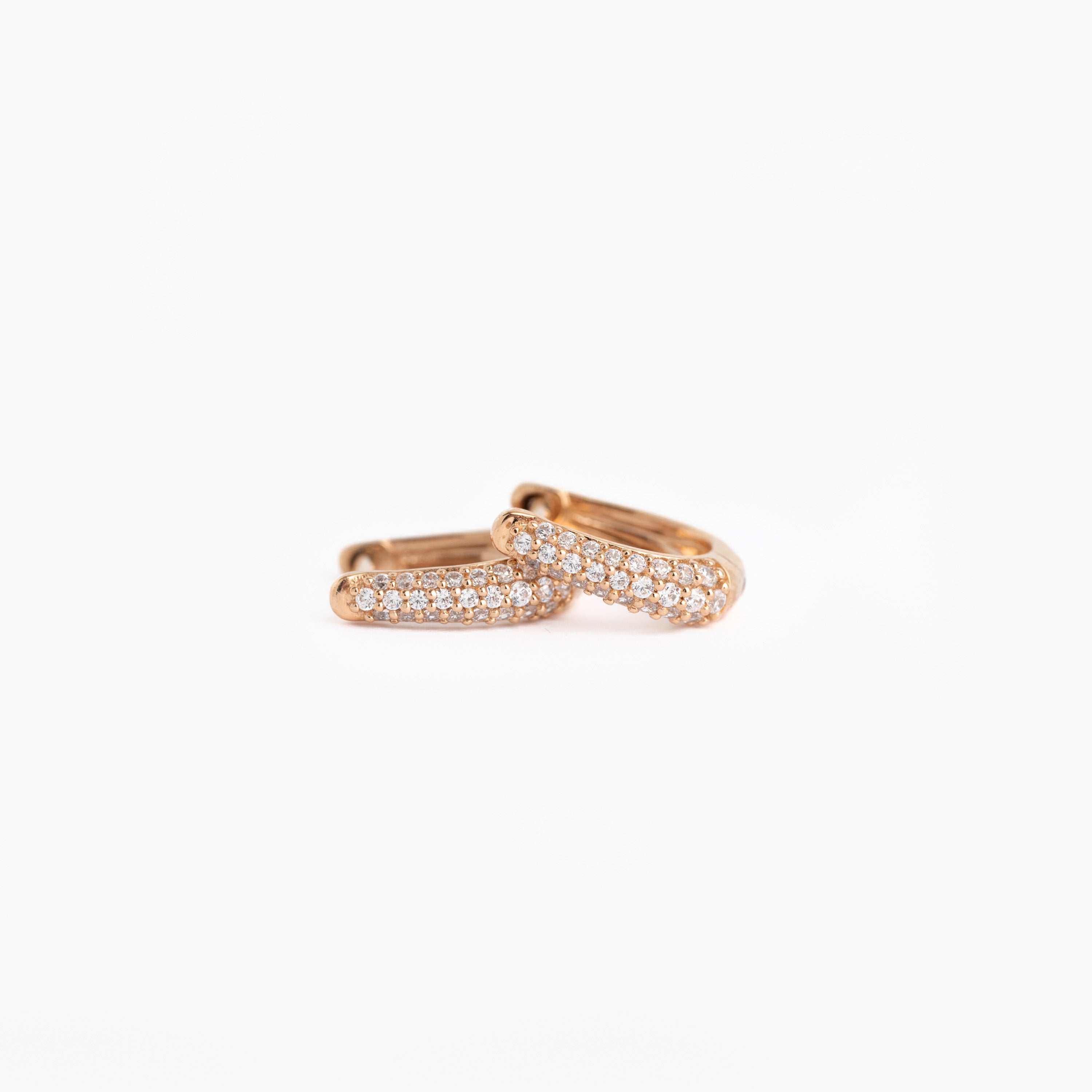 The Pavé Diamond Huggies