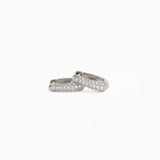 The Pavé Diamond Huggies